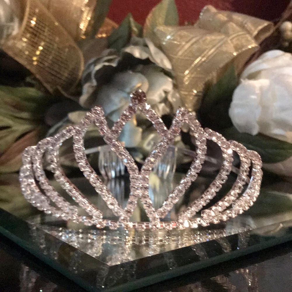 Tiara Crystal Rhinestone Silver (new)